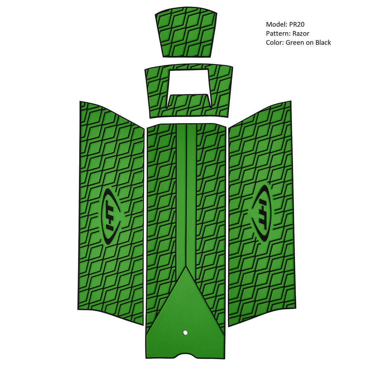 Hydro-Turf HT20 Black Traction Mats For Kawasaki JS 550 1982-1989