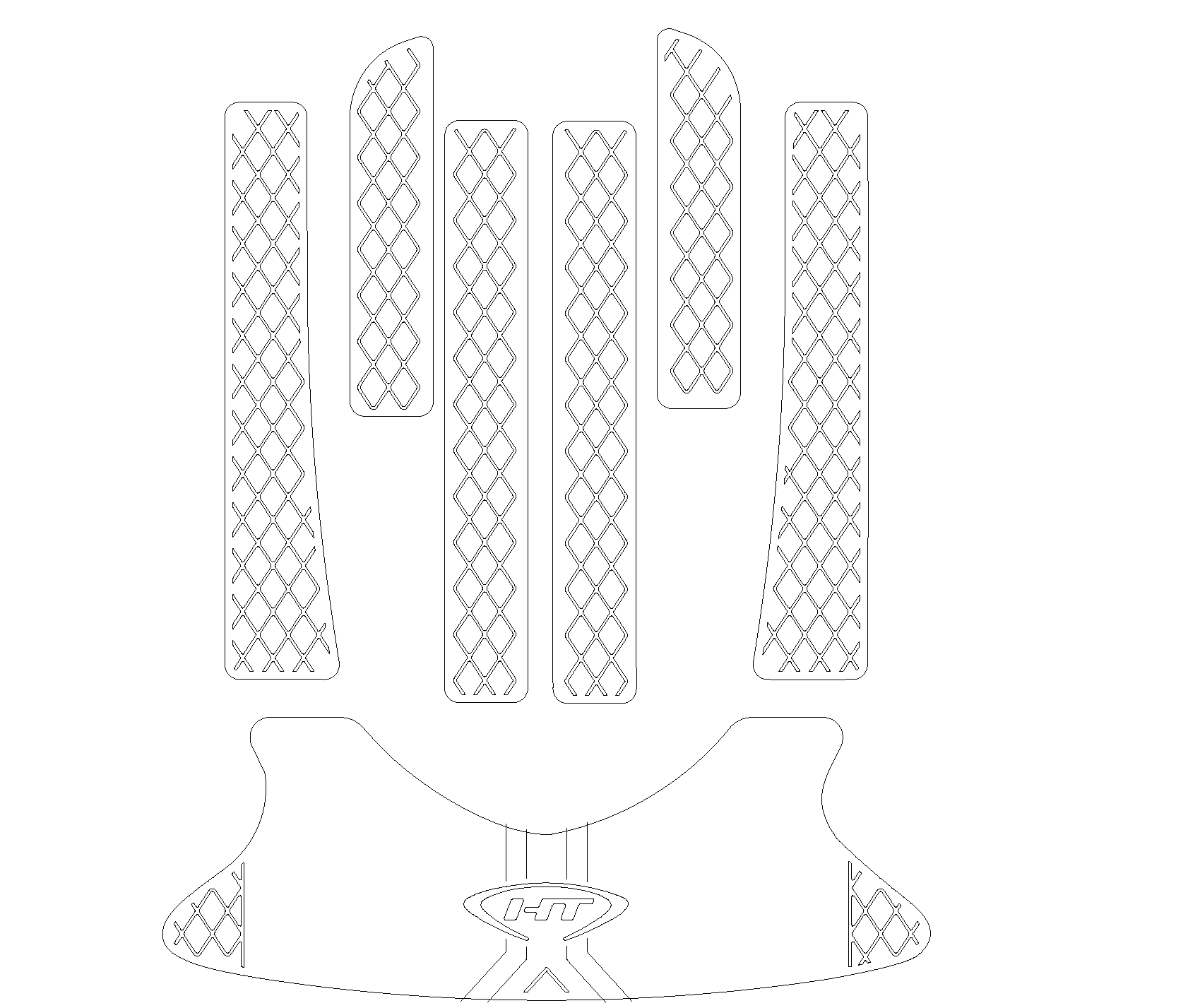 スパニッシュテニス ディスク1～9 Pro 1100 STX DI (00-02) / All STX Traction Mats | Hydro-Turf